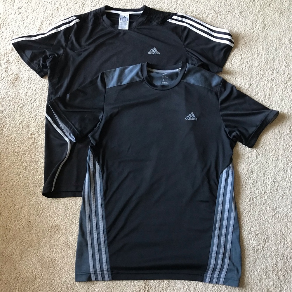 Adidas Men’s running shirt size M . Set of 2.